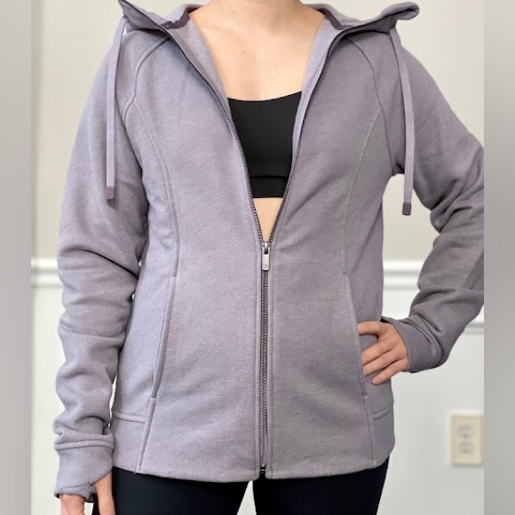 All In Motion Lavender Purple Hoodie Zipper Zip Up Sweatshirt Large - Picture 7 of 12